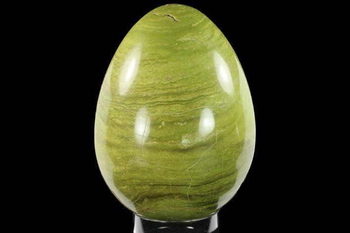 Polished Green Opal Egg - Madagascar #134546